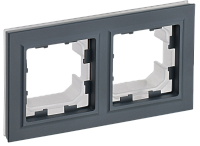 BRITE Рамка 2-мест. IP44 РУ-2-БрГ-44 граф. IEK 