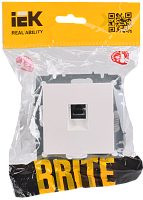 BRITE Роз. комп. RJ45 кат.5E РК10-БрЖ жемч. IEK 