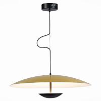 sl6502.213.01 светильник подвесной st-luce золотистый,черный/золотистый led 1*40w 3000k, доставка по Казахстану 