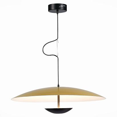 sl6502.213.01 светильник подвесной st-luce золотистый,черный/золотистый led 1*40w 3000k, доставка по Казахстану 