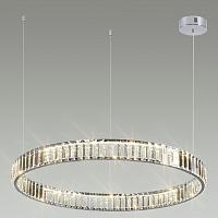 4930/45l l-vision odl24 000  хром/прозрачный металл/хрусталь люстра led 45w 4000k 5350лм vekia, доставка по Казахстану 