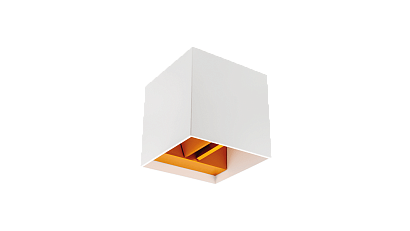 Настенный светильник BIG-KUB, бел, 12Вт, 3000K, IP65, LWA803L-WH-WW