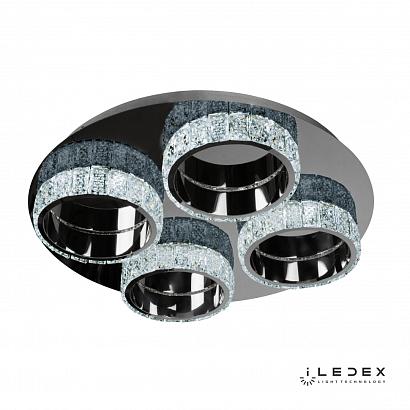 Потолочные Потолочная светодиодная люстра iLedex CRystal ice MX7212-36 CR, доставка по Казахстану 