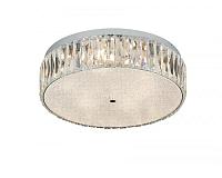 люстры newport 8240 8246/pl chrome , потолочный светильник, chrome clear glass d42,5*h12,5 cm e14 led 6*9w, доставка по Казахстану 