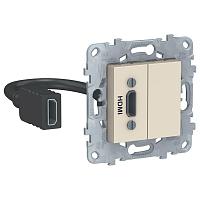 Розетка компьютерная HDMI Schneider Electric Unica New NU543044 