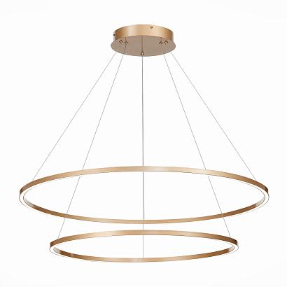 люстры st605.203.91 cветильник подвесной  smart st-luce золотистый/белый led 1*91w 2800-6500k, доставка по Казахстану 