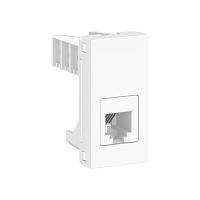 Розетка телефонная RJ12 одиночная Schneider Electric Unica Modular NU349118 