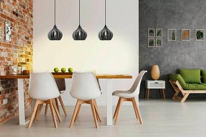 43577 подвесной потолочный светильник (люстра) tamallat, 3х40w, e27, l1050, b230, h1100, сталь-стекл, доставка по Казахстану 