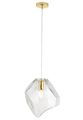 светильник подвесной crystal lux nuestro sp1 gold/transparent crystal lux 3422/201, доставка по Казахстану 