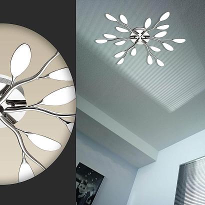 люстры потолочная светодиодная люстра odeon light scoppa 3994/75cl, доставка по Казахстану 