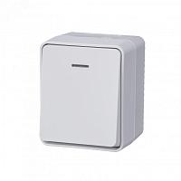 Выключатель 1-кл. ОП AtlasDesign Profi54 IP54 10AX с подсветкой бел. SchE ATN540113 