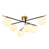 люстры потолочный светильник arte lamp alcor a2224pl-6bk, доставка по Казахстану 