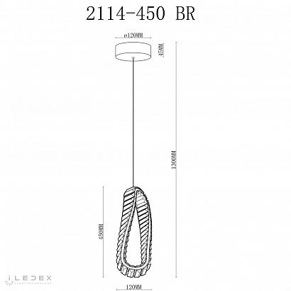 светильник подвесной iledex woodstock iledex 2117-450 br, доставка по Казахстану 