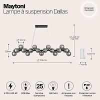 Дополнительная картинка Подвесная люстра Maytoni MOD547PL-25B