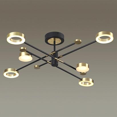 купить Потолочная светодиодная люстра Odeon Light Midcent Denzel 4321/55CL в Алматы, svet.kz, доставка по Казахстану 