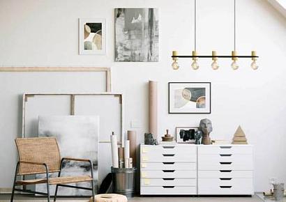 43541 подвесной потолочный светильник (люстра) chieveley, 5х40w, e27, l885, b85, h1100, сталь-дерево, доставка по Казахстану 