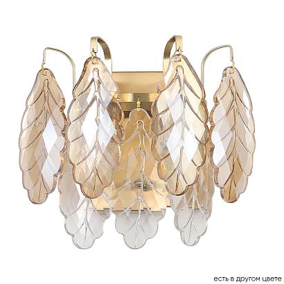 Декоративные настенные Настенный светильник Crystal Lux TREVI AP2 BRASS Crystal Lux 3220/402, доставка по Казахстану 