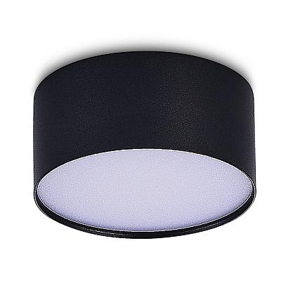 люстры st606.442.12 светильник потолочный черный led 1*12w 4000k 1 080lm ra>85 120° ip20 d120xh55 185-265v, доставка по Казахстану 
