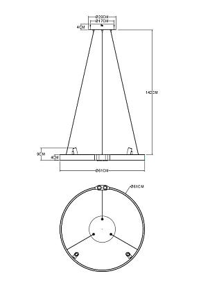 подвесная люстра arte lamp cesare a1993sp-30bk, доставка по Казахстану 