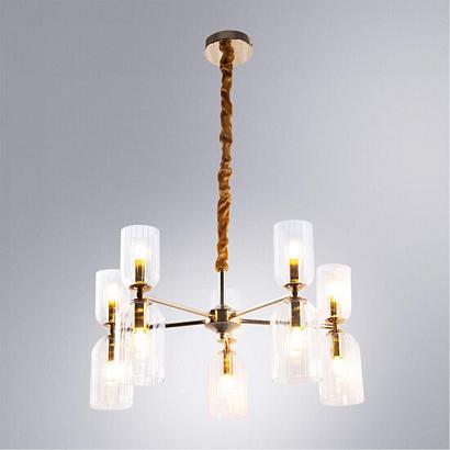подвесная люстра arte lamp charm a1623lm-10go, доставка по Казахстану 