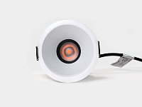 RC-D84-12-WH-WW65, светильник встраиваемый, 12Вт, белый, IP65, 55 гр, 3000К, D84, поворотный, доставка по Казахстану 