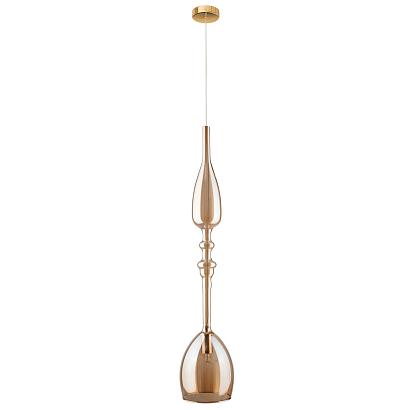 светильник подвесной crystal lux lux new sp1 c amber crystal lux 2263/211, доставка по Казахстану 