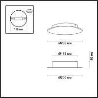 Дополнительная картинка Настенный светодиодный светильник Odeon Light Hightech Solario 3561/9WL