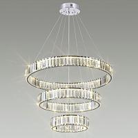 4930/88l l-vision odl24 000  хром/прозрачный металл/хрусталь люстра led 88w 4000k 10200лм vekia, доставка по Казахстану 