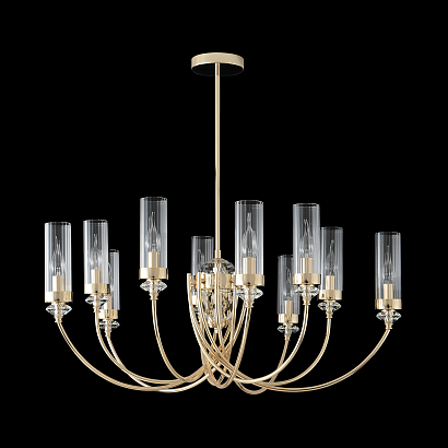 люстра crystal lux secret sp10 gold 4050/310, доставка по Казахстану 