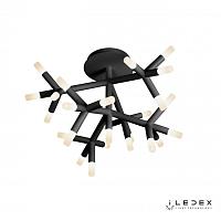 люстры потолочная светодиодная люстра iledex savage fs-017-x25 bk, доставка по Казахстану 