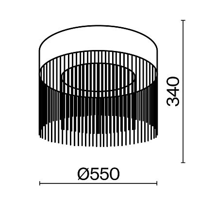 Потолочные Потолочный светильник Maytoni MOD190CL-L18G3K, доставка по Казахстану 
