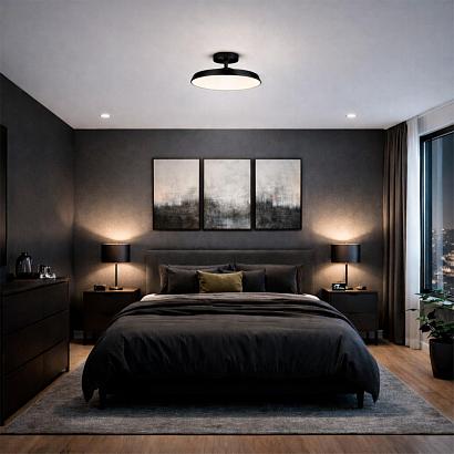 люстры 7656/48l mitra led sn светильник mira black, доставка по Казахстану 