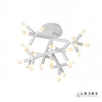 люстры потолочная светодиодная люстра iledex savage fs-017-x25 wh, доставка по Казахстану 