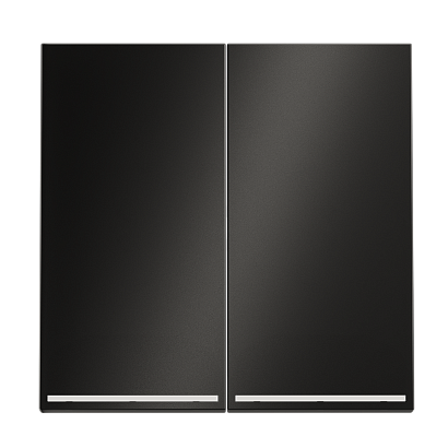 Клавиши для выключателя/переключателя двухклавишного с подсветкой, S70 Metal (антрацит) 