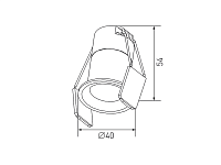 DL-A004-7-WH-NW  Светильник DesignLed HIDDEN, Белый, 7Вт, IP20, Нейтральный белый (4000К), доставка по Казахстану 