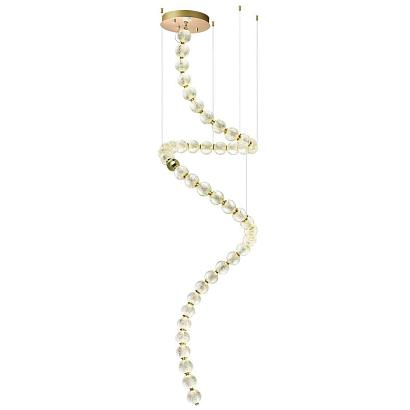 люстры 5008/132l l-vision odl23 413 золотой/прозрачный/металл/акрил люстра led 132w 4000k 6600лм crystal, доставка по Казахстану 