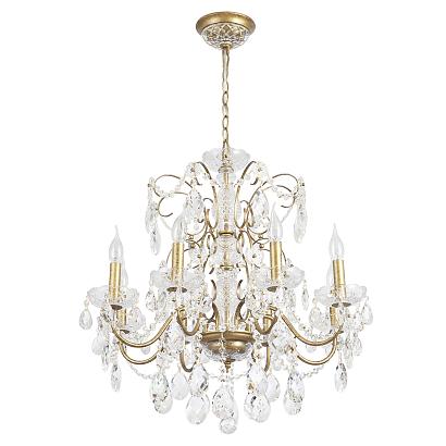 люстра crystal lux odelis sp8 gold crystal lux 2571/308, доставка по Казахстану 