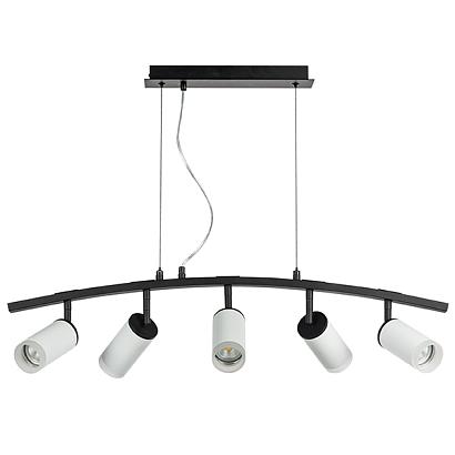 люстры lr7353650 люстра rullo 5х50w gu10 черный - белый  571735 - 214436-5 - 202430-5, доставка по Казахстану 