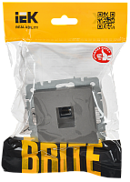BRITE Роз. комп. RJ45 кат.6 РК11-БрС сталь IEK 