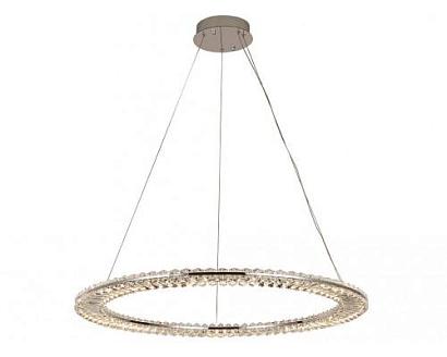 newport 8240 8241/800 chrome , подвесной светильник, chrome сlear crystal d80*h3,3/250 см led strip 60w 3100k 6600lm, доставка по Казахстану 