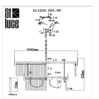 Дополнительная картинка Подвесная люстра ST Luce Contatto SL1225.203.09