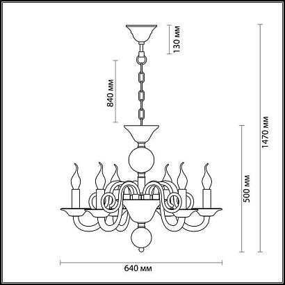 люстры подвесная люстра odeon light aria 3931/6, доставка по Казахстану 