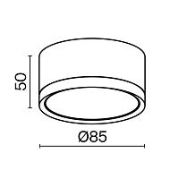 Дополнительная картинка Потолочный светильник Technical C086CL-GX53-SRD-W