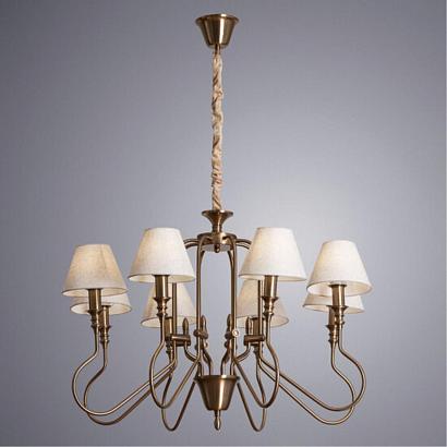 люстры подвесная люстра arte lamp agio a6086lm-8pb, доставка по Казахстану 