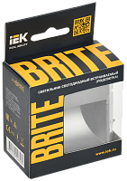 BRITE Подсветка LED встраиваемая ПЛ20-БрС сталь IEK 