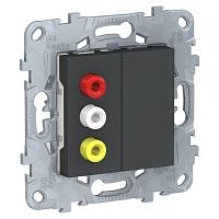 Розетка 3xRCA Schneider Electric Unica New NU543154 