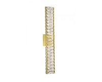NEWPORT 8240 8244/A gold NEW , Бра, Gold Clear crystal L7,6*H51*Sp5,5 cm LED strip 13W 3000K 1300Lm