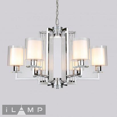 люстры подвесная люстра ilamp king rm6201-6 cr+cl, доставка по Казахстану 
