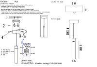 светильник подвесной crystal lux clt 036c800 wh crystal lux 1400/205, доставка по Казахстану 