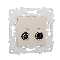 Розетка R-TV/SAT проходная Schneider Electric Unica New NU545644 